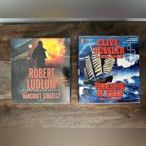 2 Audiobooks bundle - Robert Ludlum-new, Clive Cussler- used